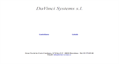 Desktop Screenshot of davinci-systems.es